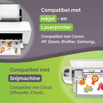 34 Matte Vinyl Stickervellen A4 – Hoogwaardig Stickerpapier, Computers en Software, Printers, Ophalen of Verzenden, Zo goed als nieuw