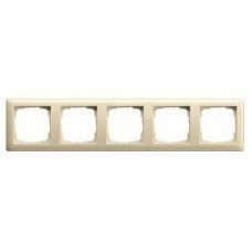 Gira Afdekraam 5 voudig Wit (creme) 021501, Nieuw, Stopcontact