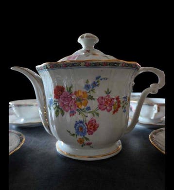 Bernardaud & Co. Limoges - Theeservies (19) - Fleurs des