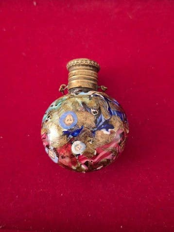 Parfumfles - Glas - Vintage Millefiori-kunst