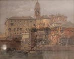 Achille Beltrame (1871-1945) - Nervi Porticciolo (1933)