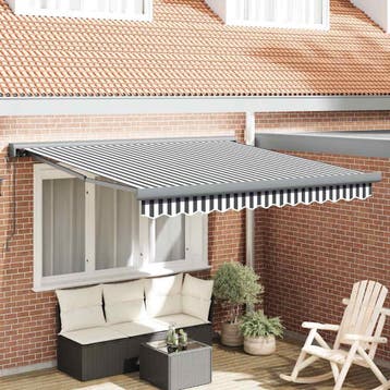 vidaXL Luifel uittrekbaar 3x2,5 m stof en aluminium, Verzenden, Nieuw