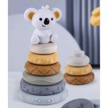 Kruzzel Sensory Blokken met Koala - Multicolor - Voor Mot..., Ophalen of Verzenden, Nieuw