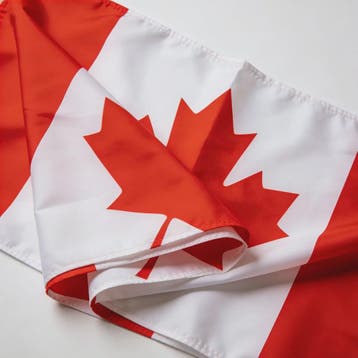 Canadese Vlag met Esdoornblad - Polyester - 3 Maten, Verzenden, Nieuw