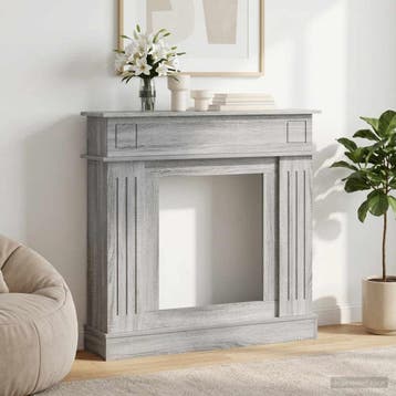 vidaXL Haardomlijsting Grijs Sonoma 102 x 26 x 100 cm, Verzenden, Nieuw