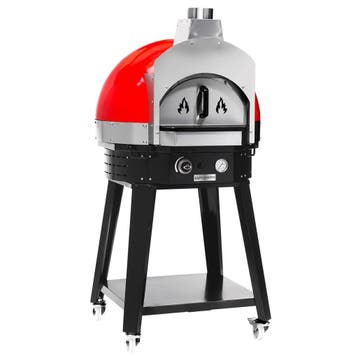 GGM Gastro | Gas pizzaoven - 1x Ø60cm - Zwart - tot 400°C -, Verzenden