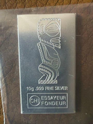 Cookeilanden. 1 Dollar 2012, Silberbarren 10g (.999) (Zonder