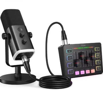 Gaming Audio Set XLR Mic, Mixer en Headset 48V, Verzenden, Nieuw