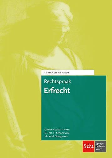 Rechtspraakreeks      Rechtspraak Erfrecht 9789012403146, Verzenden, Zo goed als nieuw