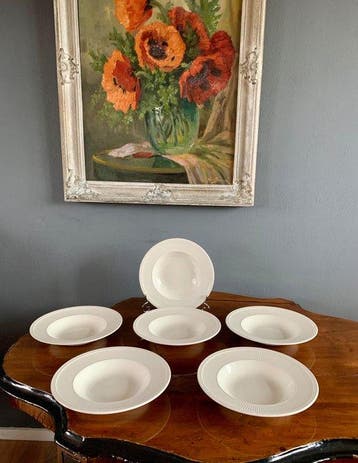 Wedgwood - Bord (6) - Wedgwood Windsor Diepe borden -