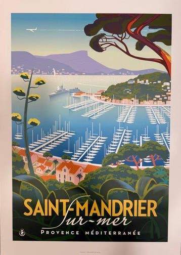 Monsieur Z - Affiche de Tourisme Saint-Mandrier Sur-Mer