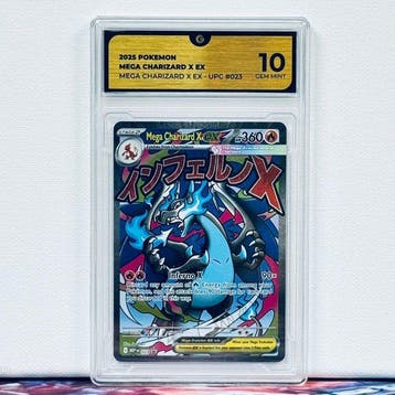 Pokémon Graded card - MEGA CHARIZARD X EX #023 2025 POKEMON, Nieuw