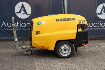 Veiling: Mobiele Compressor Kaeser M30 Diesel 18.2kW 2022, Ophalen