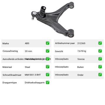 Draagarm Iveco Daily 33S11, 35S11, 35C11 () Van 2014-03 tot, Verzenden, Nieuw