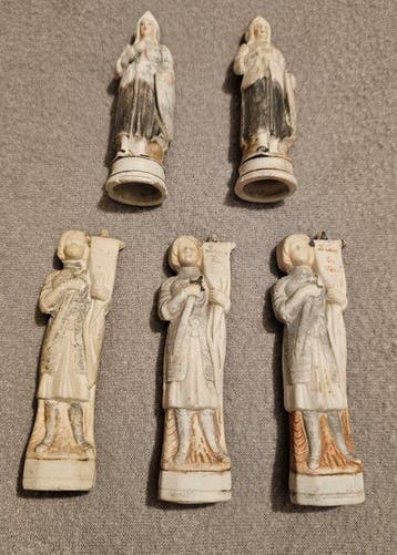 Beeldje, Beeldjes 1748 - 10.5 cm - Biscuit porselein - 1748