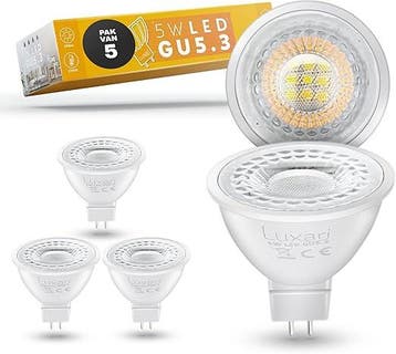 LED spotlampjes 5 w (5 stuks) 12V Luxari, Ophalen of Verzenden, Nieuw