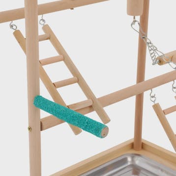 4-laags Papegaai Speeltoren van Beukenhout met Voerbakjes en