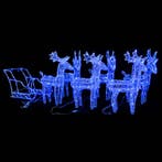 vidaXL Kerstversiering rendieren en slee 320 LEDs acryl, Diversen, Kerst, Verzenden, Nieuw