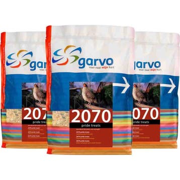 3x Garvo Vogelvoer Pride Treats (207008) 800 gr, Verzenden, Nieuw, Overige typen
