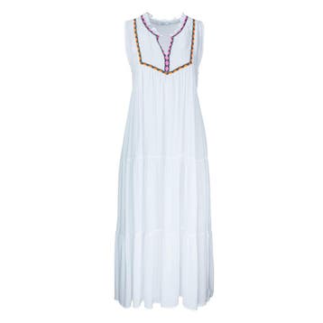 Frogbox • witte midi jurk • 36, Kleding | Dames, Jurken, Princess goes Hollywood, Verzenden, Wit, Nieuw