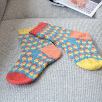 Breipatroon Warme Sokken met vrolijke Fair Isle raketijsje, Ophalen of Verzenden, Nieuw