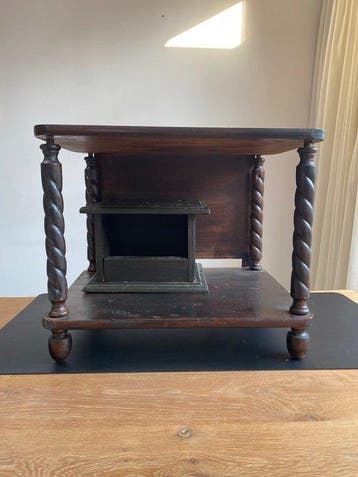Bijzettafel (2) - Hout - Klassieke houten étagère