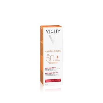 Vichy Capital Soleil Anti-Age SPF50 (Zonnebrand), Verzenden, Nieuw
