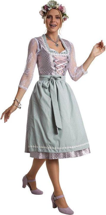 2dekans | Dressforfun Midi-Dirndl Oberammergau model 2 L -, Ophalen of Verzenden, Zo goed als nieuw