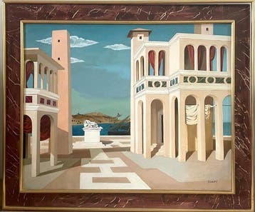 Georges Tautel (1913-1992) - Chateaux au bord de la mer