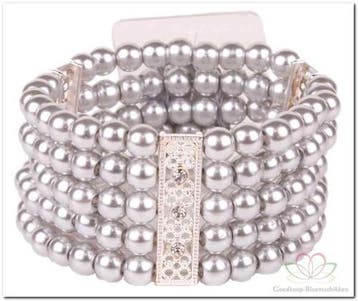 Corsage Polscorsage Simple Elegance Zilver, Ophalen of Verzenden, Nieuw