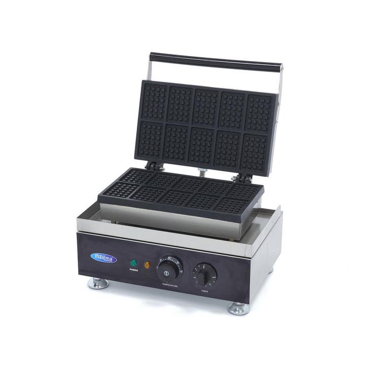 Wafelijzer | 50–300°C | RVS | 10 mini wafels tegelijk |, Zakelijke goederen, Horeca | Keukenapparatuur, Nieuw in verpakking, Verzenden
