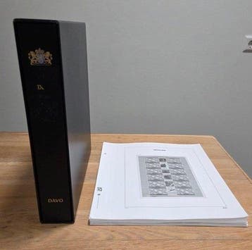 Nederland - Davo Luxe IX + albumbladen, Gestempeld