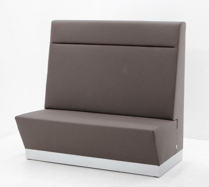 Treinbank - Wachtruimtebank - bruin kunstleder, Zakelijke goederen, Kantoor en Winkelinrichting | Kantoormeubilair en Inrichting