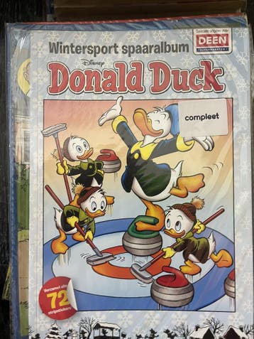 Wintersport spaaralbum Donald Duck, Verzenden, Nieuw