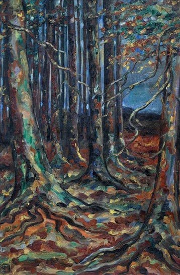 École expressionniste européenne (XX) - La forêt mystérieuse
