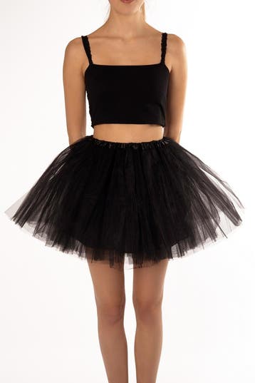 KIMU® Tutu Zwart Tule Rokje 68 74 80 86 92 98 Zwarte Pettico, Ophalen of Verzenden, Nieuw, Meisje