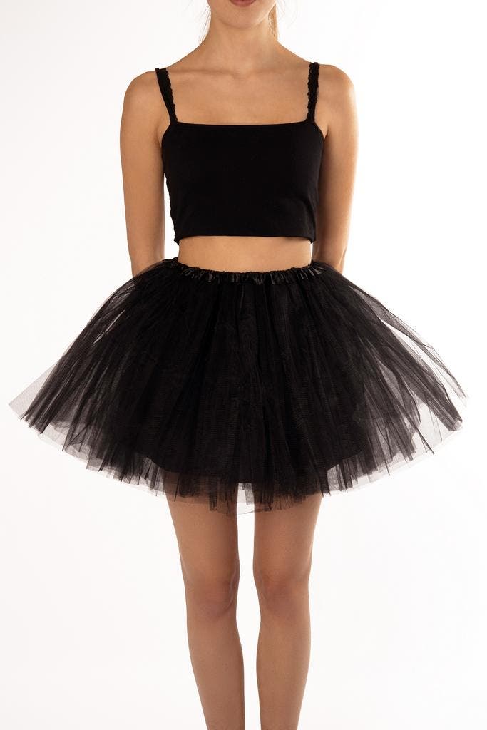 KIMU® Tutu Zwart Tule Rokje 68 74 80 86 92 98 Zwarte Pettico, Kinderen en Baby's, Carnavalskleding en Verkleedspullen, Meisje