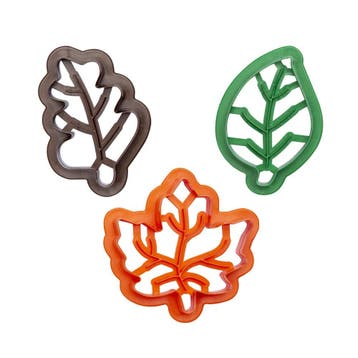 Koekjes Uitstekerset Bladeren Set/3, Verzenden, Nieuw