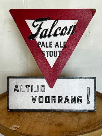 Vintage Falcon bier reclame display – Pale Ale / Stout –