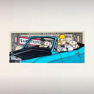 TOONS - HOMER SIMPSON – L’ARGENT NE DORT JAMAIS
