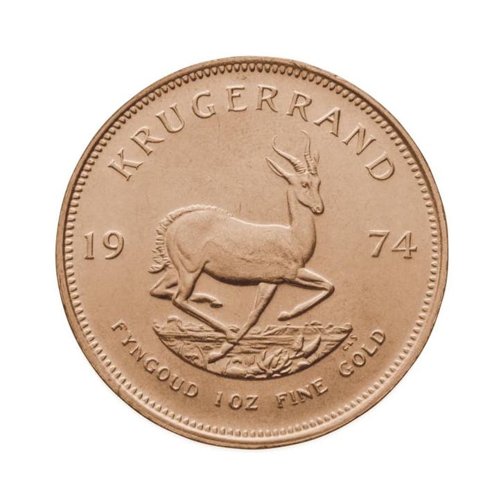 Gouden Krugerrand munt 1 troy ounce, Postzegels en Munten, Edelmetalen en Baren, Verzenden