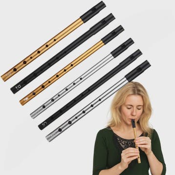 Miwayer Ierse Tin Whistle - 6 Gaten Fluit in C/D Toets - Fol, Verzenden, Nieuw