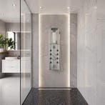 Douchepaneel van aluminium met 10 massagestralen - zilver, Doe-het-zelf en Verbouw, Sanitair, Verzenden, Nieuw