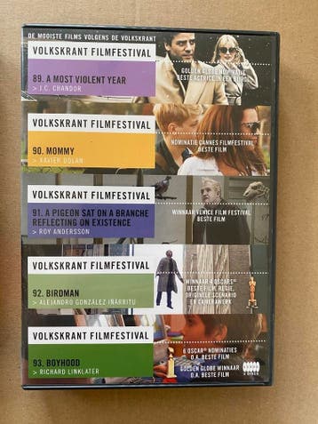 Volkskrant Filmfestival - 5 Filmhuis Films in één box - 2014, Vanaf 16 jaar, Verzenden, Zo goed als nieuw