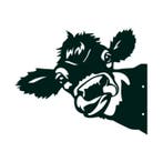 Glurende Koe Tuinhek Metal Art - Metaal Zwart Silhouet - Tui, Verzamelen, Verzenden, Nieuw