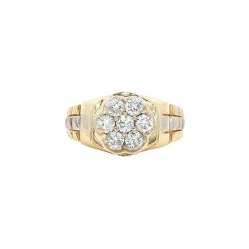 Gouden ring met diamant 18 kt, Sieraden, Tassen en Uiterlijk, Ringen, Ophalen of Verzenden, Nieuw