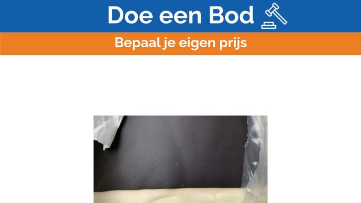 Bieden: Guido Mario Vega Fabric 019 Brown Marine Upholstery, Watersport en Boten, Bootonderdelen, Nieuw, Zeilboot of Motorboot