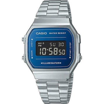 Casio Casio Collection Vintage A168WEM-2BEF Horloge - Staal, Verzenden, Nieuw