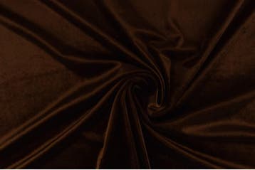 10 meter stretch fluweel - Bruin, Hobby en Vrije tijd, Stoffen en Lappen, Bruin, 120 cm of meer, Ophalen of Verzenden, Polyester