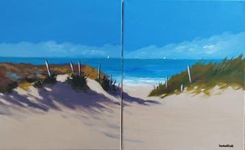 Maillet (1965) - Ré, entre sable et dunes - Diptyque